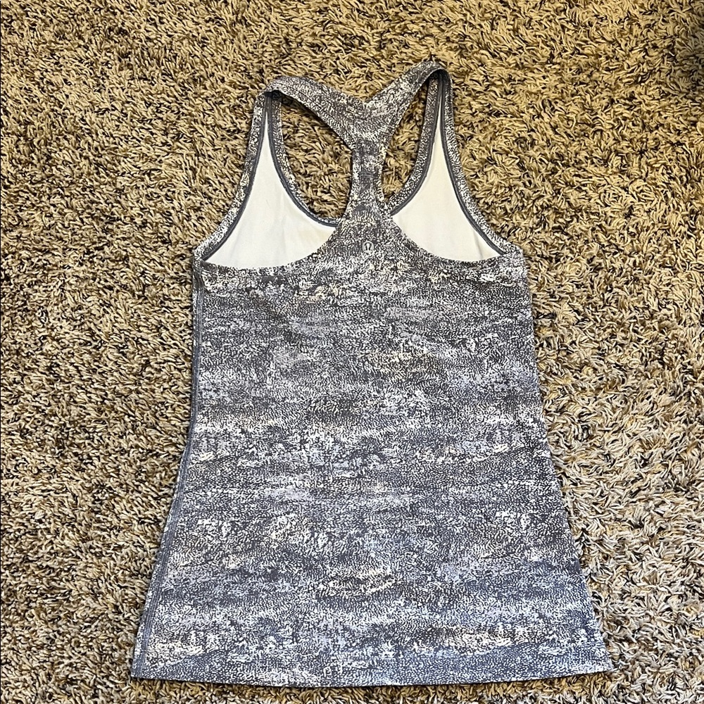 lululemon athletica Black and White Racerback Tank Top